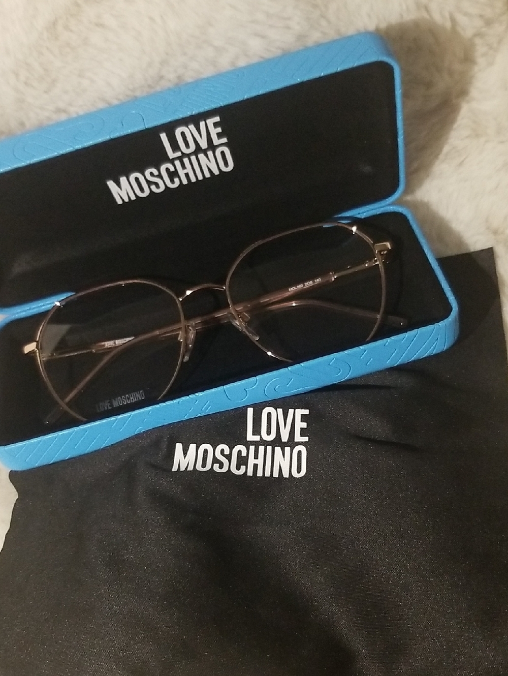 Love Moschino Rose Gold Glasses